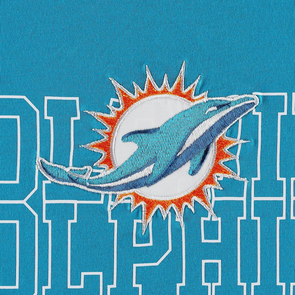 Miami Dolphins Tommy Hilfiger Liam T-Shirt Aqua - NFL