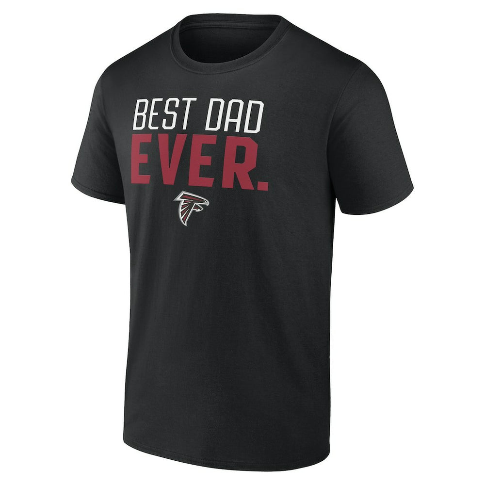 Atlanta Falcons Best Dad Ever Team T-Shirt Black - NFL