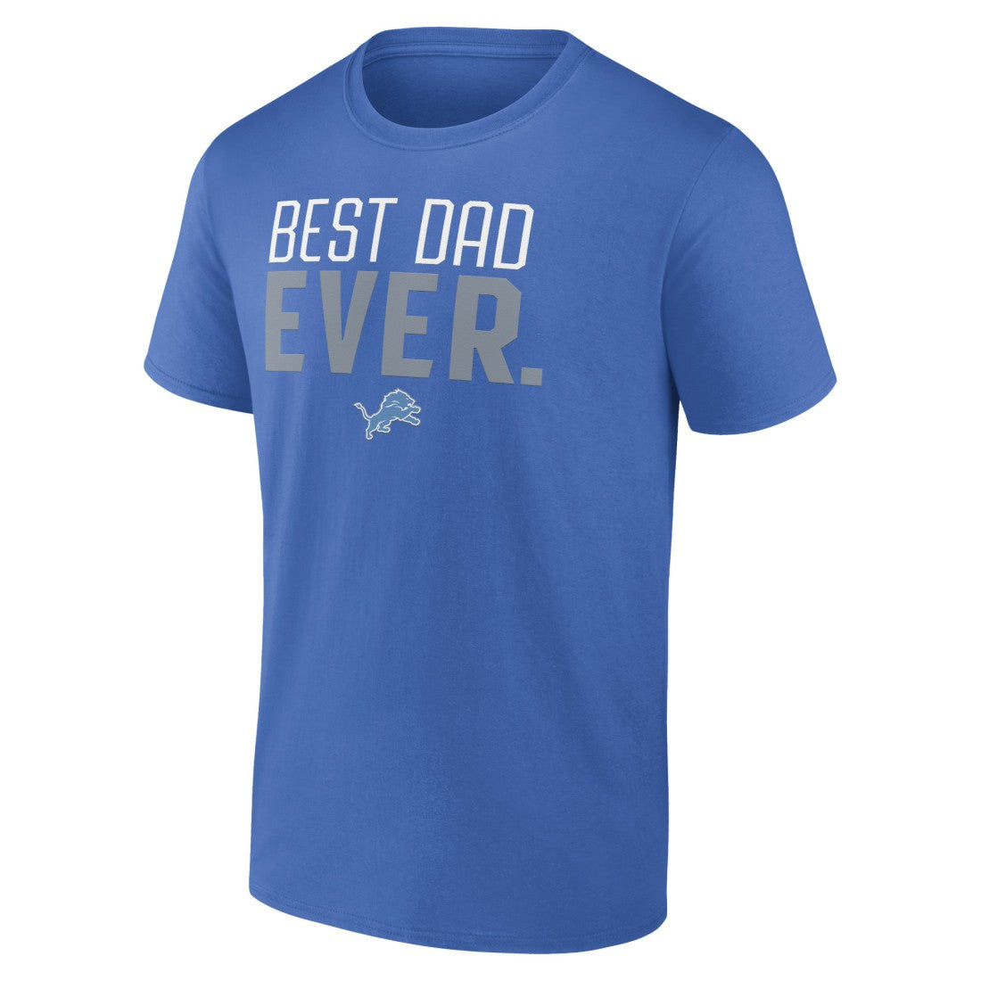 Detroit Lions Best Dad Ever Team T-Shirt Blue - NFL