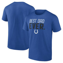 Indianapolis Colts Best Dad Ever Team T-Shirt Royal - NFL