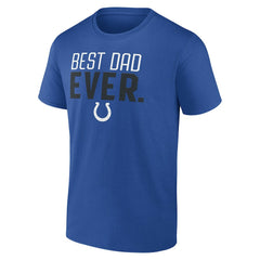 Indianapolis Colts Best Dad Ever Team T-Shirt Royal - NFL