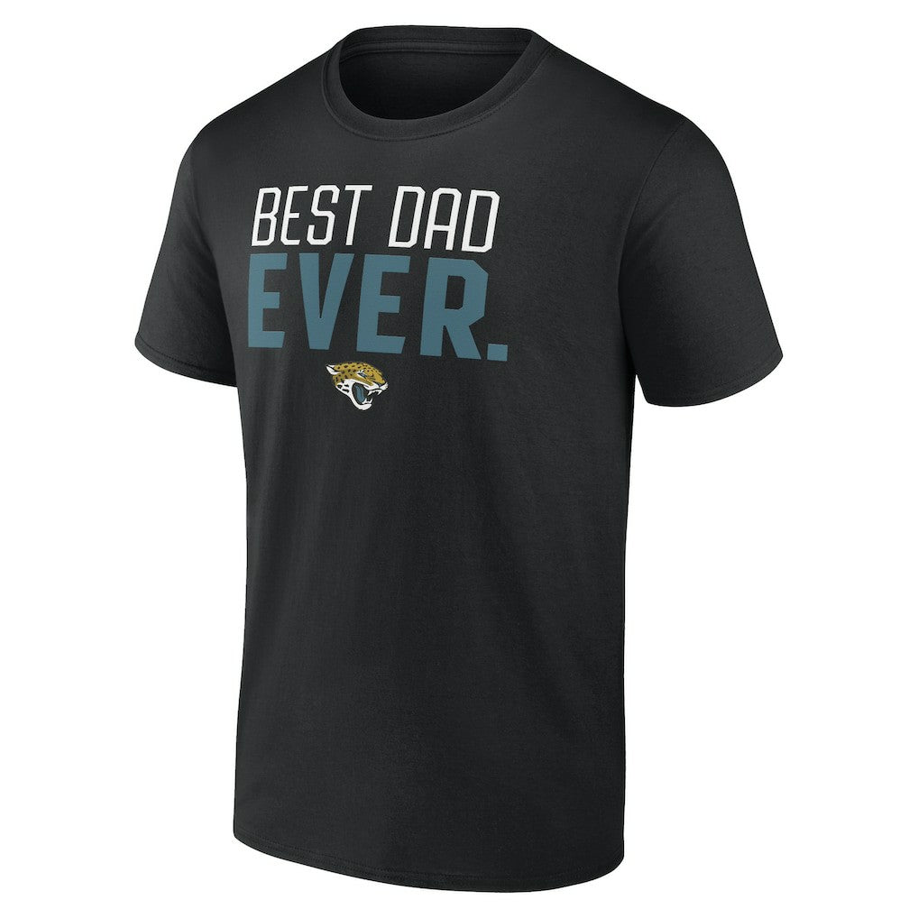 Jacksonville Jaguars Best Dad Ever Team T-Shirt Black - NFL