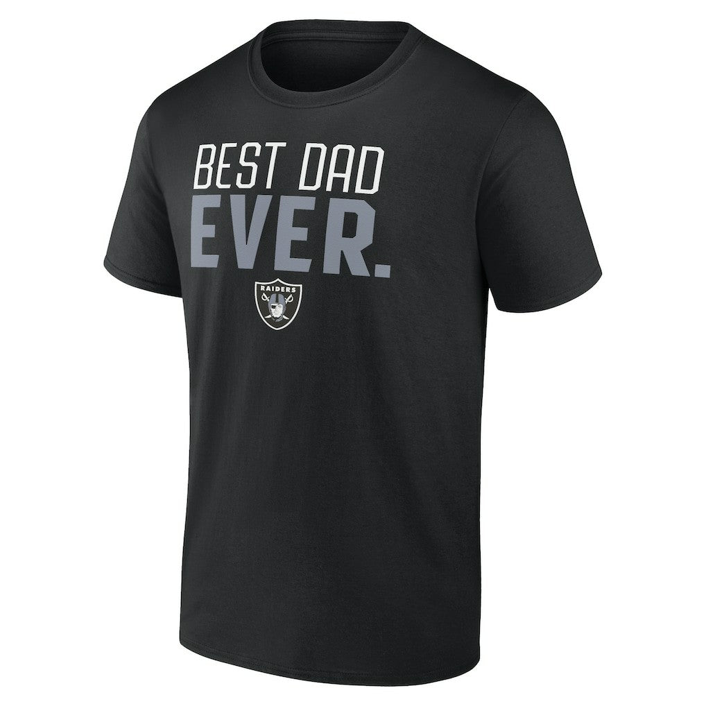 Las Vegas Raiders Best Dad Ever Team T-Shirt Black - NFL