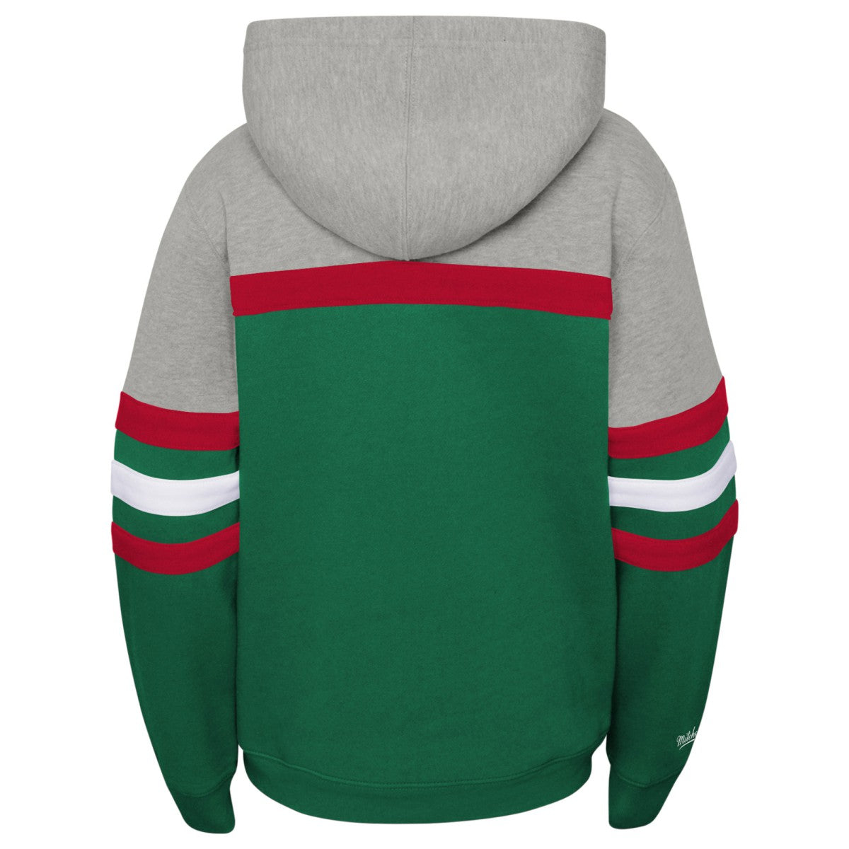 Mitchell & Ness - Milwaukee Bucks Youth Hardwood Classics Head Coach Pullover Hoodie - Green/Heather Gray