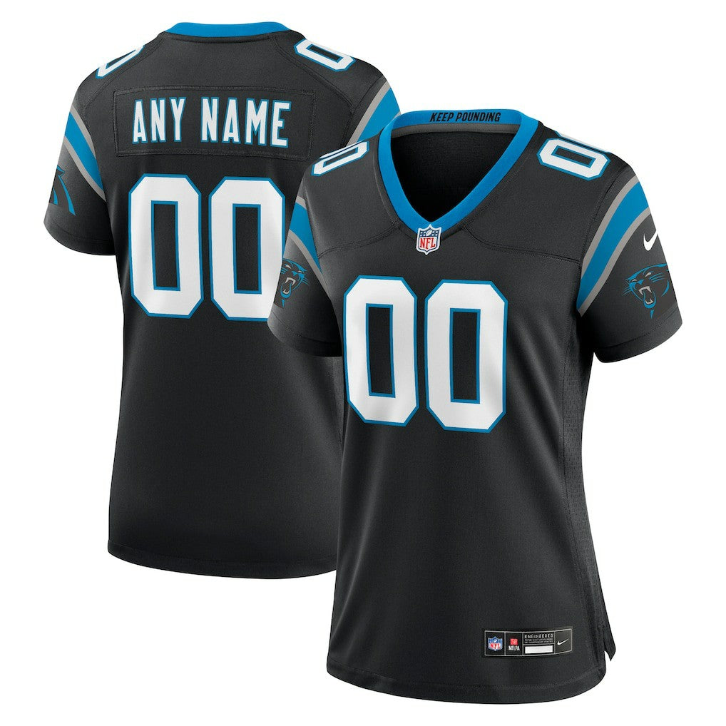 Carolina Panthers Women's Custom Game Jersey - Black | NFL Jerseys