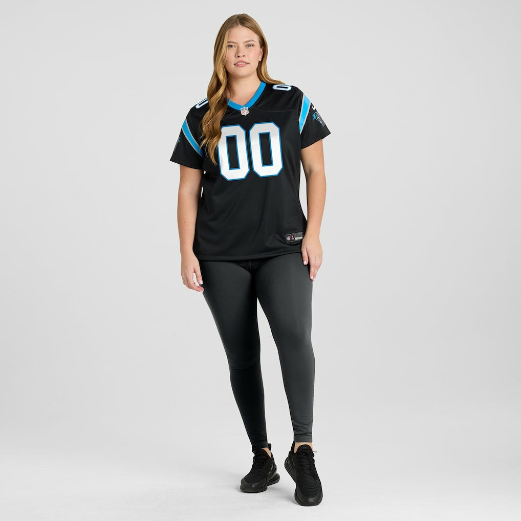 Carolina Panthers Women's Custom Game Jersey - Black | NFL Jerseys