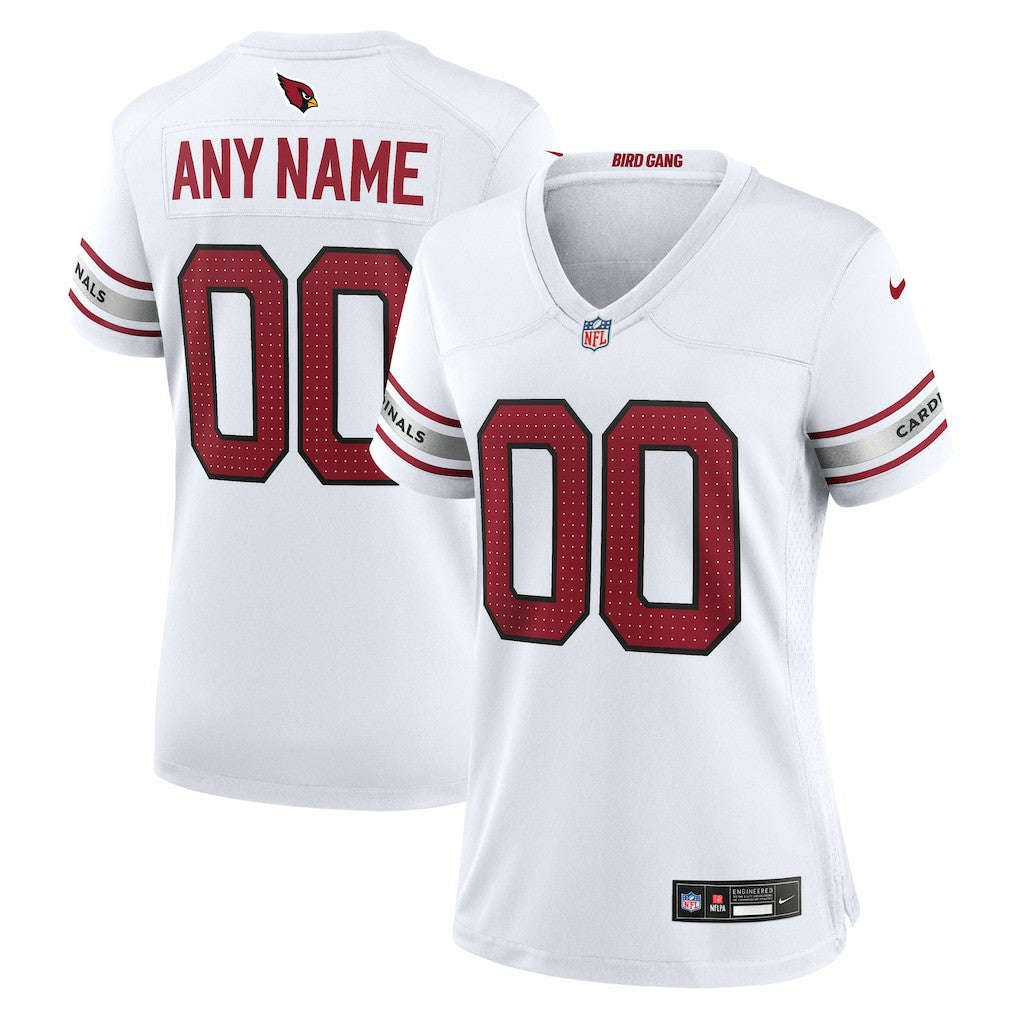 Arizona Cardinals Women's Custom Game Jersey - White | NFL Jerseys