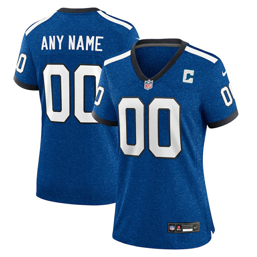 Indianapolis Colts Women's Indiana Nights Alternate Custom Game Jersey Royal - Nike