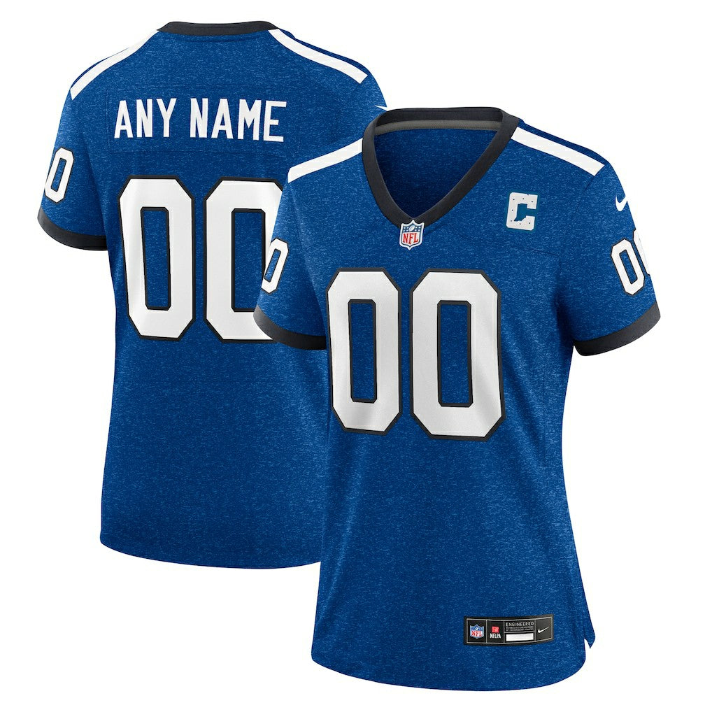 Indianapolis Colts Women's Indiana Nights Alternate Custom Game Jersey Royal - Nike
