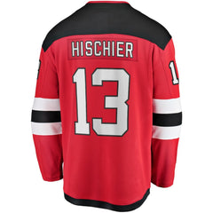 Nico Hischier New Jersey Devils - Fanatics Captain Patch Home Breakaway Jersey Red