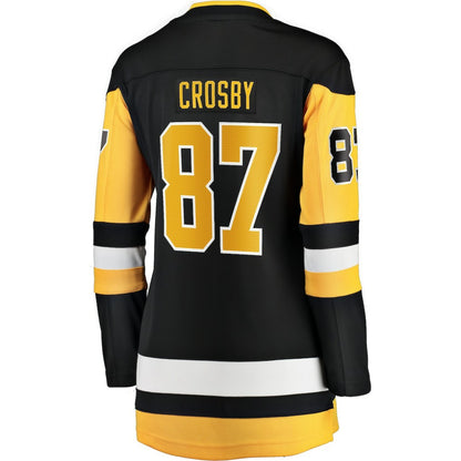 Sidney Crosby Pittsburgh Penguins Fanatics Women's Captain Patch Home Breakaway Jersey - Black | NHL Jerseys