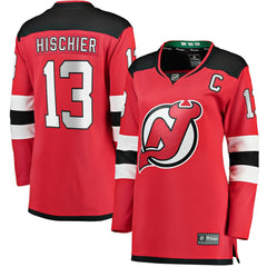 Nico Hischier New Jersey Devils - Fanatics Women's Captain Patch Home Breakaway Jersey Red