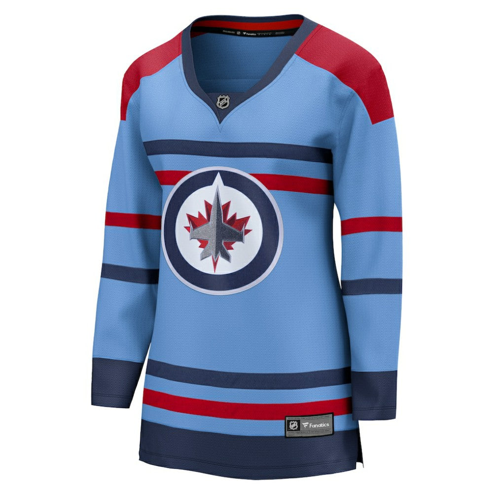 Winnipeg Jets - Fanatics Women's Alternate Anniversary Breakaway Jersey Light Blue