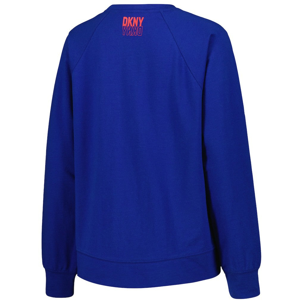 NBA - Philadelphia 76ers DKNY Sport Women's Regina Raglan Pullover Sweatshirt - Royal