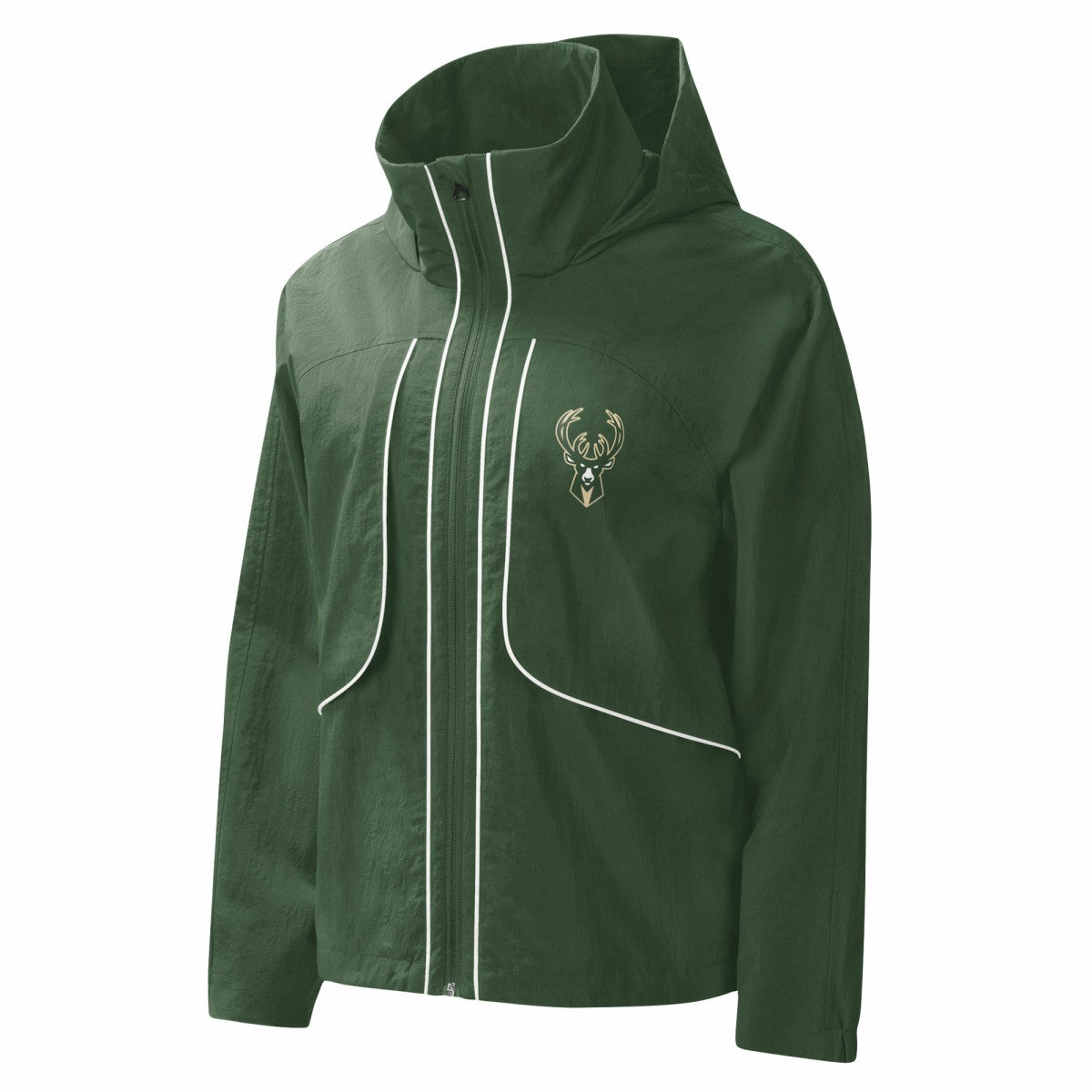 NBA - Milwaukee Bucks G-III 4Her by Carl Banks Women's Last Shot Full-Zip Hoodie - Hunter Green
