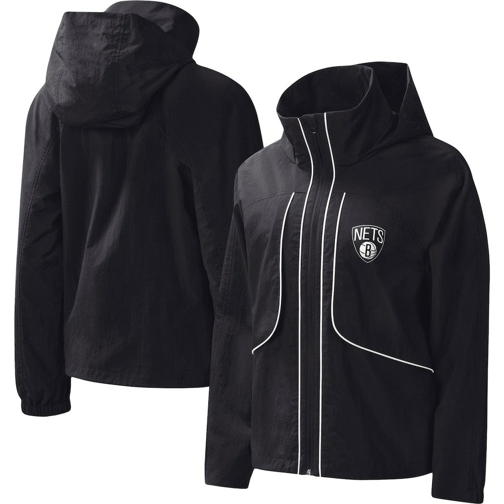 NBA - Brooklyn Nets G-III 4Her by Carl Banks Women's Last Shot Full-Zip Hoodie - Black