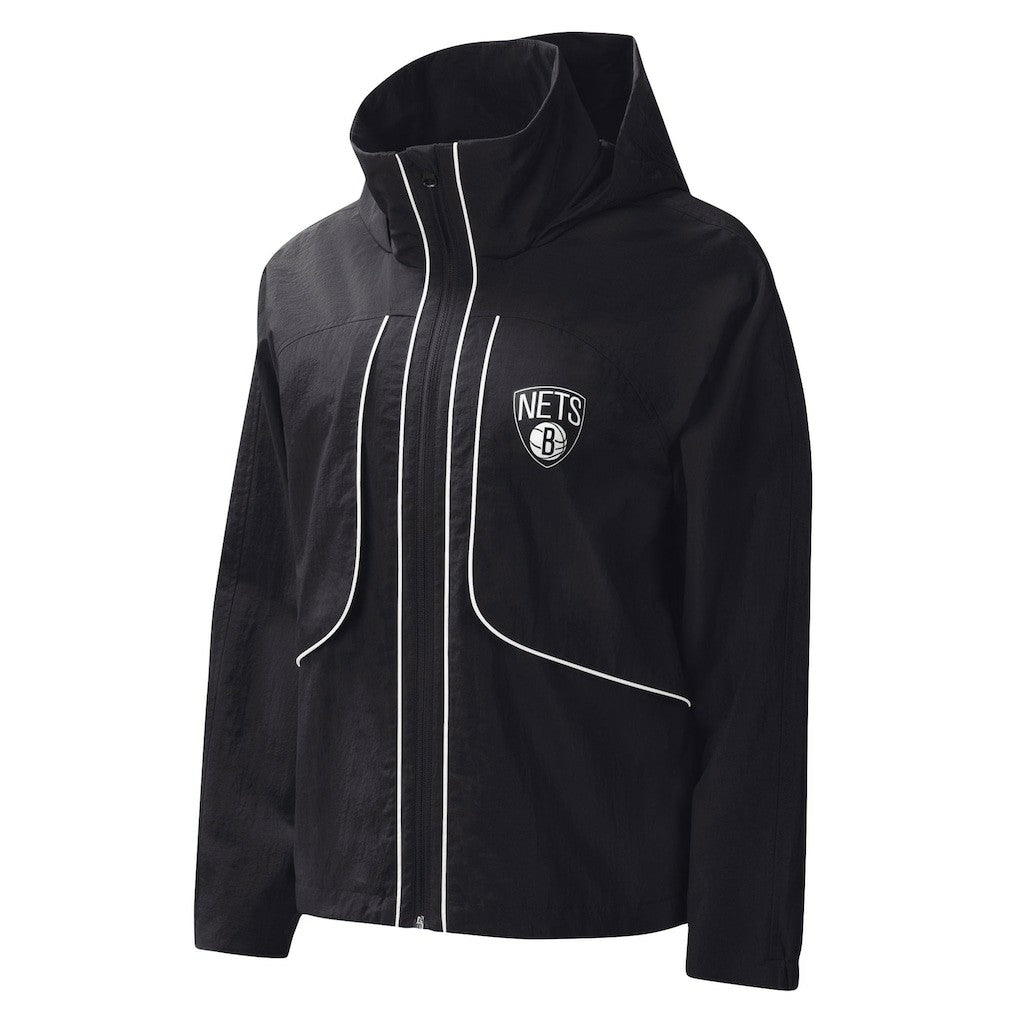 NBA - Brooklyn Nets G-III 4Her by Carl Banks Women's Last Shot Full-Zip Hoodie - Black