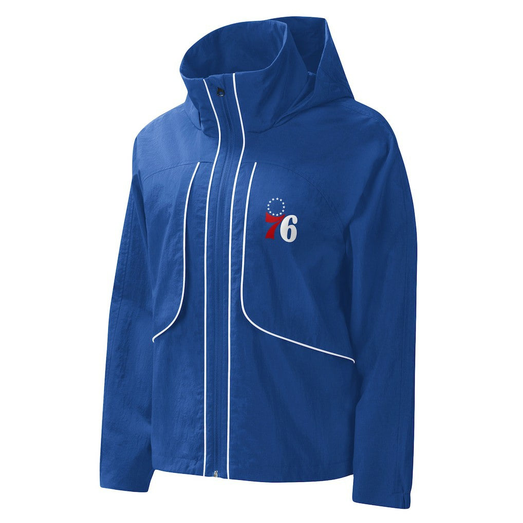 NBA - Philadelphia 76ers G-III 4Her by Carl Banks Women's Last Shot Full-Zip Hoodie - Royal