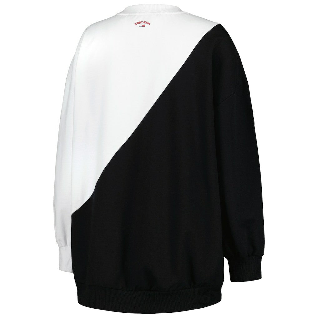 NBA - Brooklyn Nets Tommy Jeans Women's Ariel Pullover Sweatshirt - Black/White