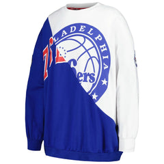 NBA - Philadelphia 76ers Tommy Jeans Women's Ariel Pullover Sweatshirt - Royal/White