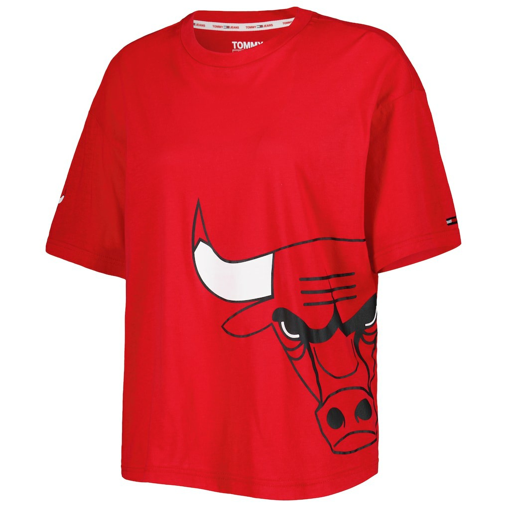 NBA - Chicago Bulls Tommy Jeans Women's Bianca T-Shirt - Red