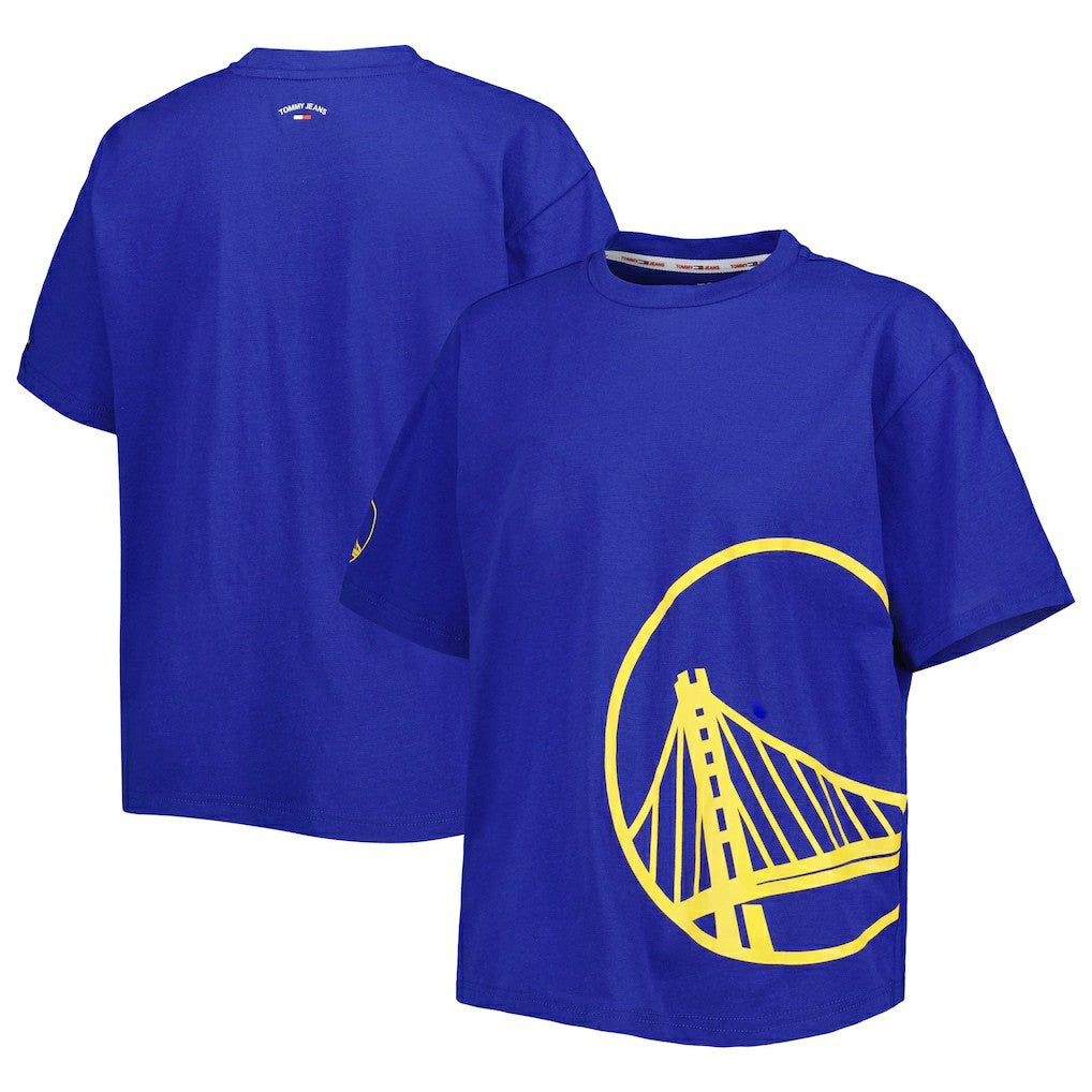 NBA - Golden State Warriors Tommy Jeans Women's Bianca T-Shirt - Royal