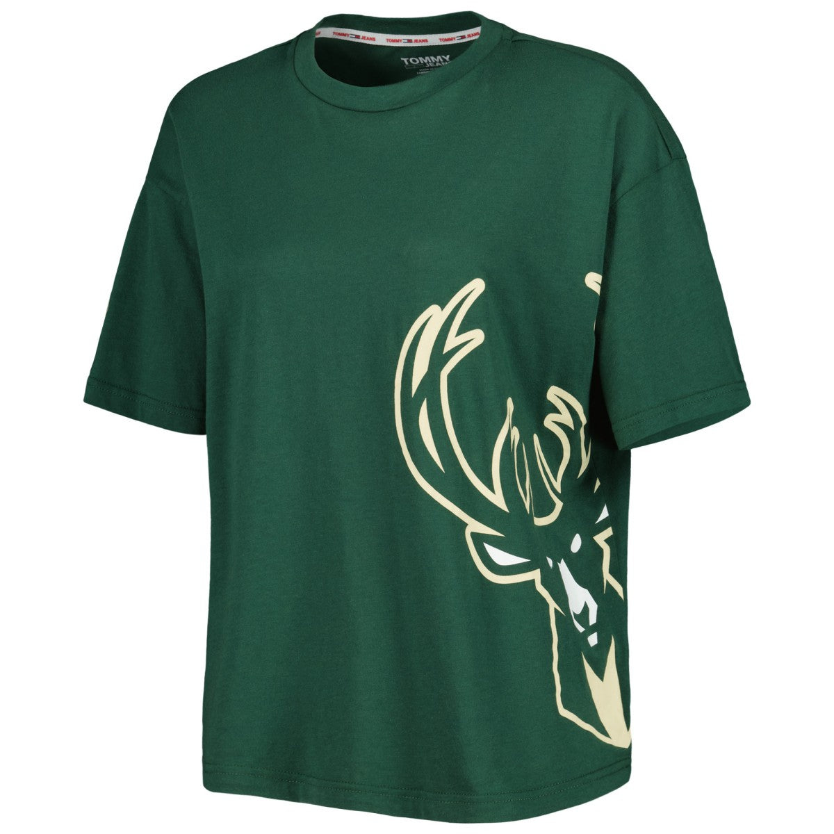 NBA - Milwaukee Bucks Tommy Jeans Women's Bianca T-Shirt - Hunter Green