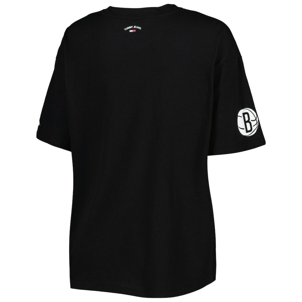 NBA - Brooklyn Nets Tommy Jeans Women's Bianca T-Shirt - Black