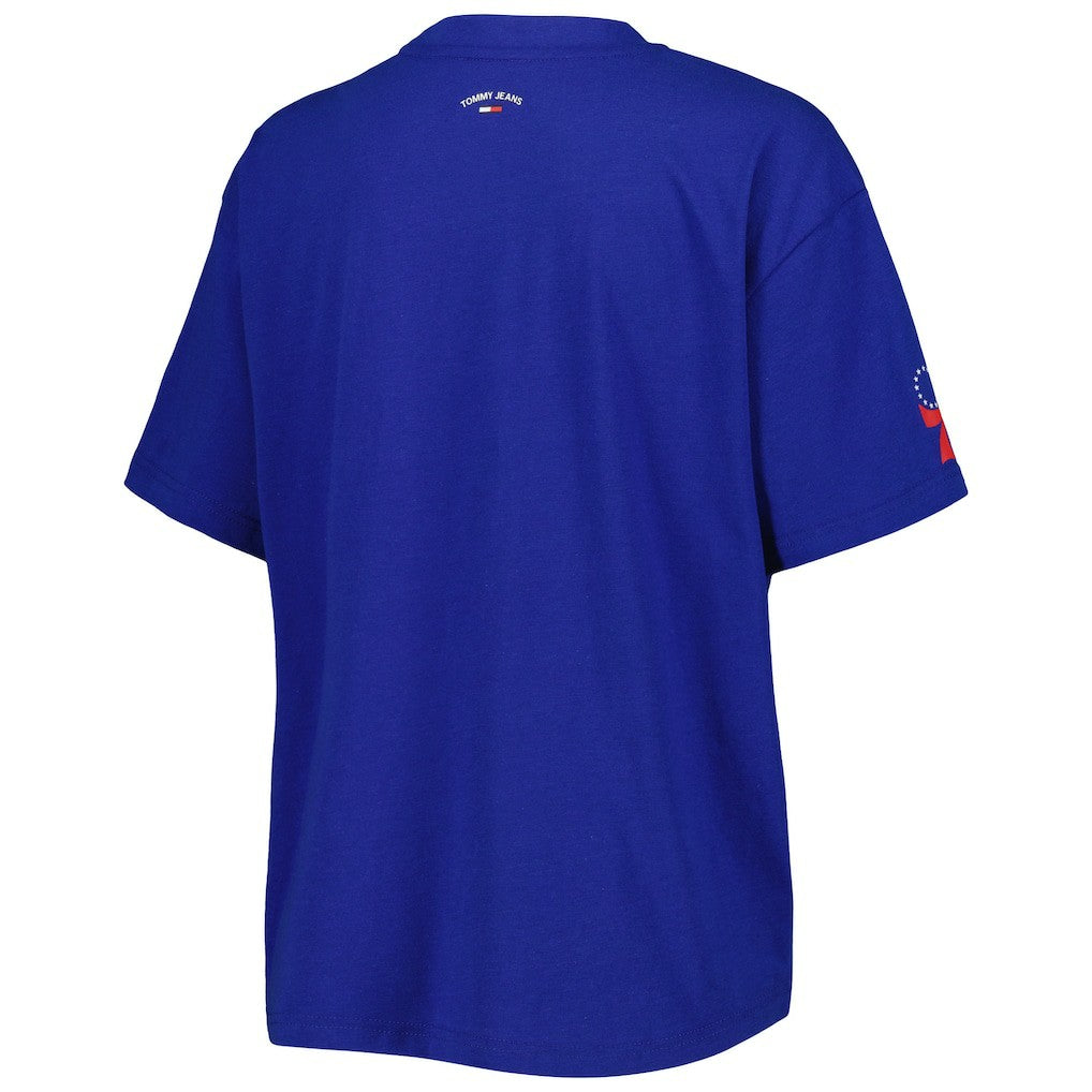 NBA - Philadelphia 76ers Tommy Jeans Women's Bianca T-Shirt - Royal