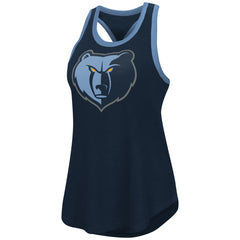 NBA - Memphis Grizzlies G-III 4Her by Carl Banks Women's Showdown Scoop-Neck Racerback Tank Top - Navy