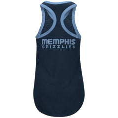 NBA - Memphis Grizzlies G-III 4Her by Carl Banks Women's Showdown Scoop-Neck Racerback Tank Top - Navy
