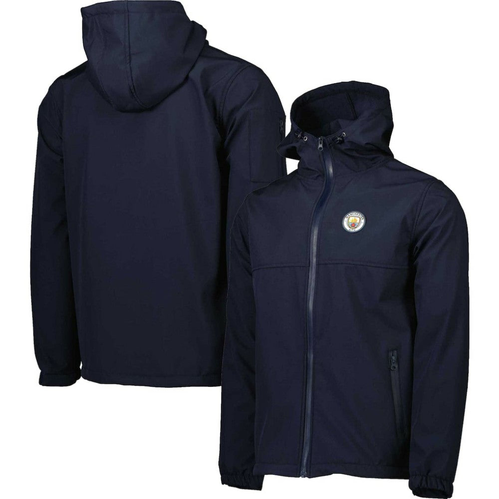 Manchester City Three-Layer Full-Zip Hooded Jacket - Navy