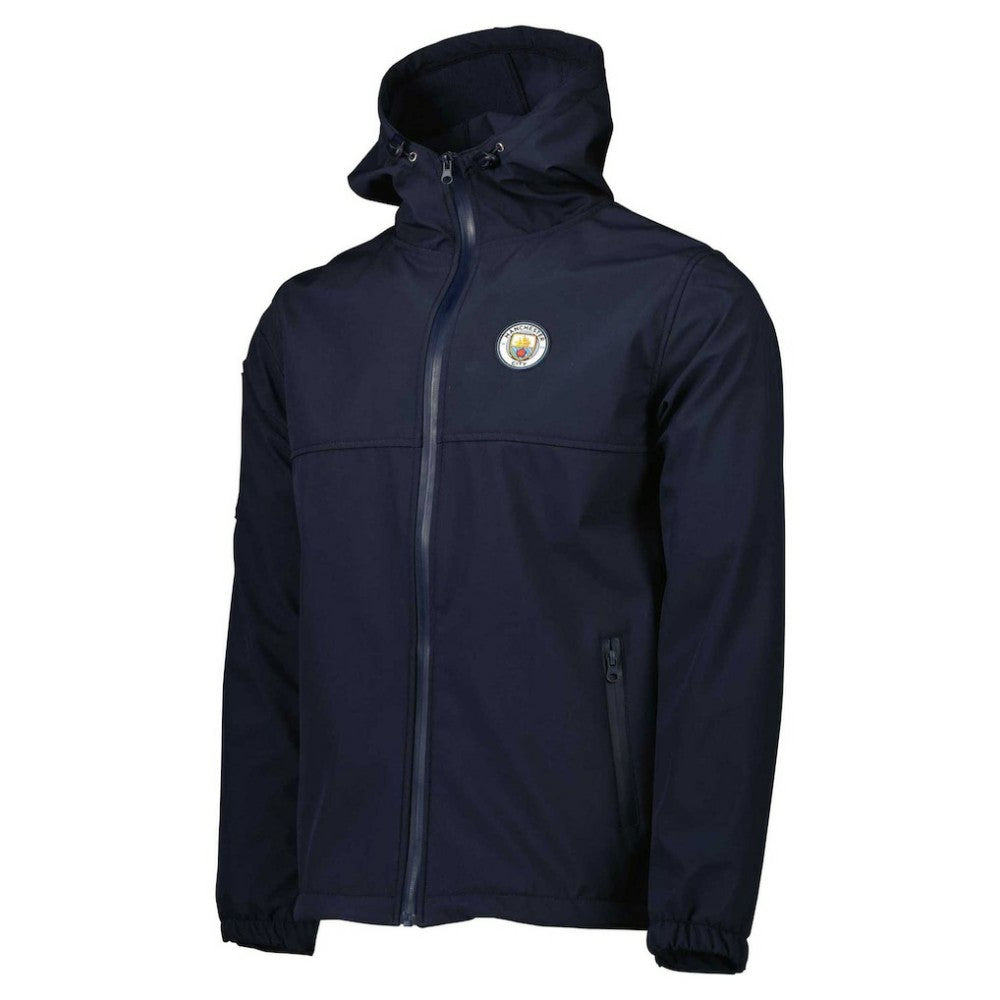 Manchester City Three-Layer Full-Zip Hooded Jacket - Navy