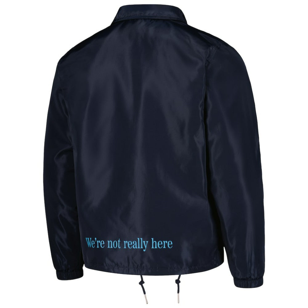 Manchester City Coaches Full-Snap Jacket - Navy