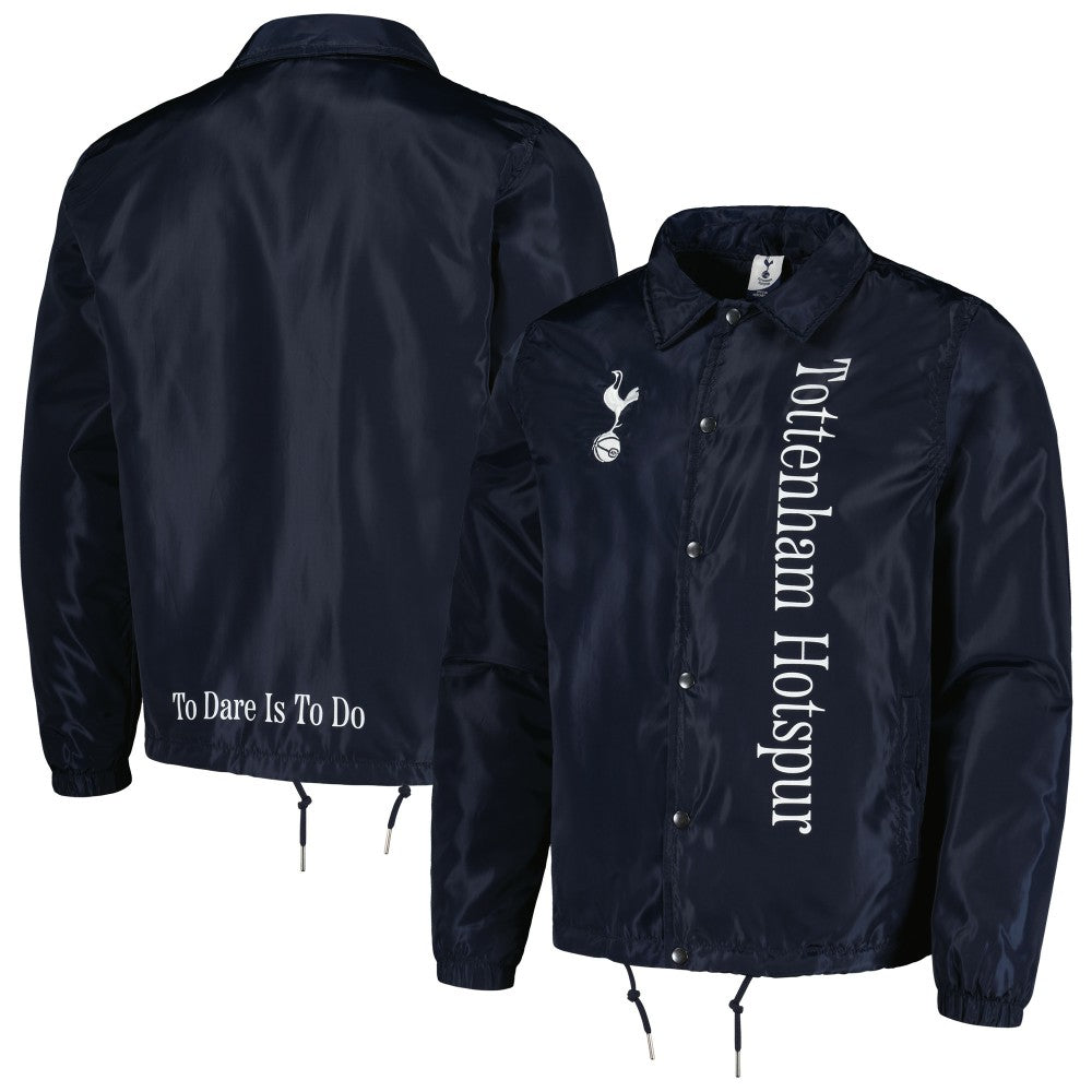 Tottenham Hotspur Coaches Full-Snap Jacket - Navy