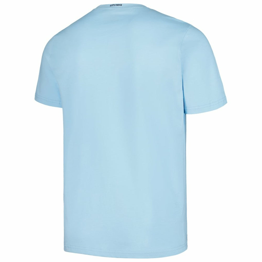 Manchester City Established Relaxed Fit T-Shirts - Sky Blue