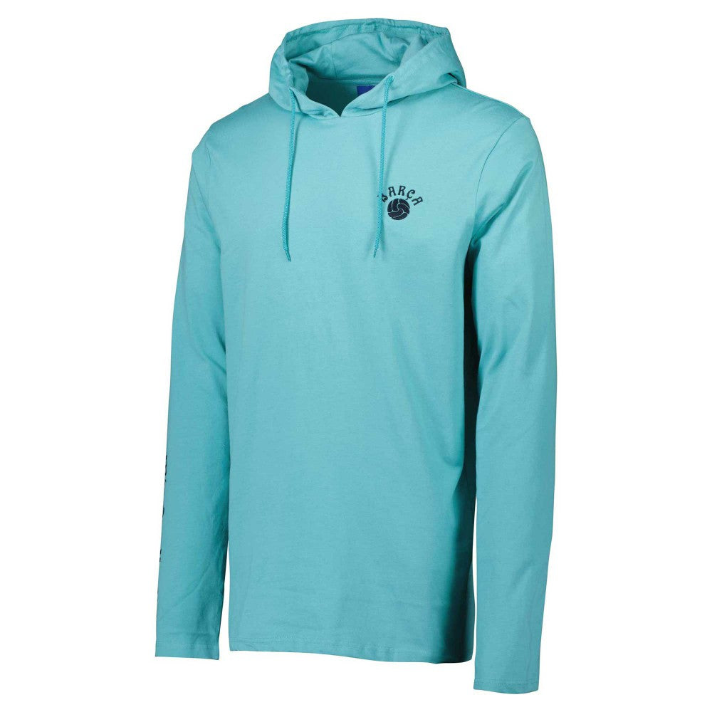 Barcelona Long Sleeve Hoodie T-Shirts - Teal