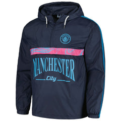Manchester City Anorak Hoodie Half-Zip Jacket - Navy