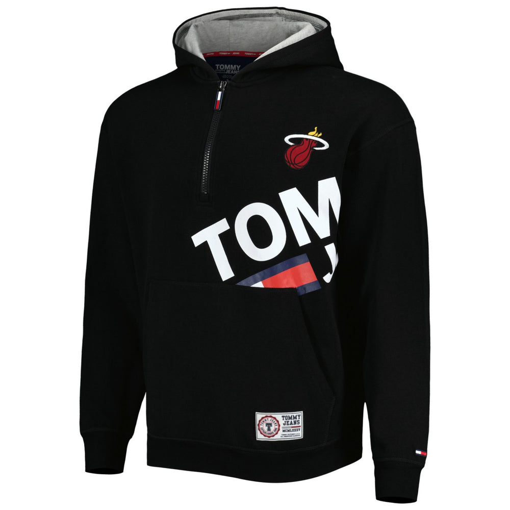 NBA - Miami Heat Tommy Jeans Bernard Half-Zip Hoodie - Black