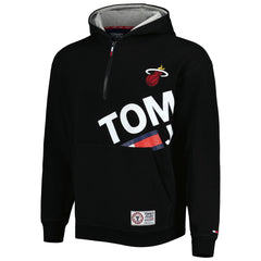 NBA - Miami Heat Tommy Jeans Bernard Half-Zip Hoodie - Black