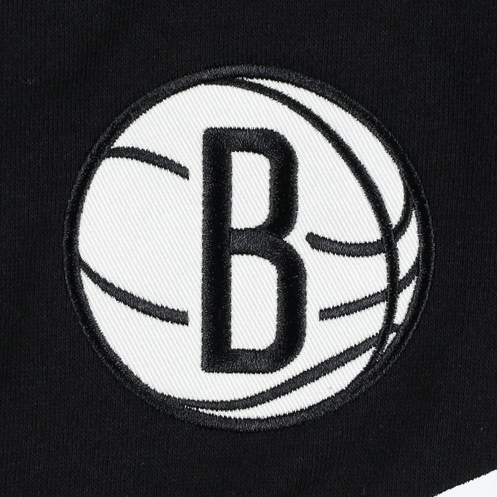 NBA - Brooklyn Nets Tommy Jeans Bernard Half-Zip Hoodie - Black