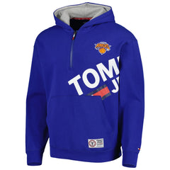 NBA - New York Knicks Tommy Jeans Bernard Half-Zip Hoodie - Blue