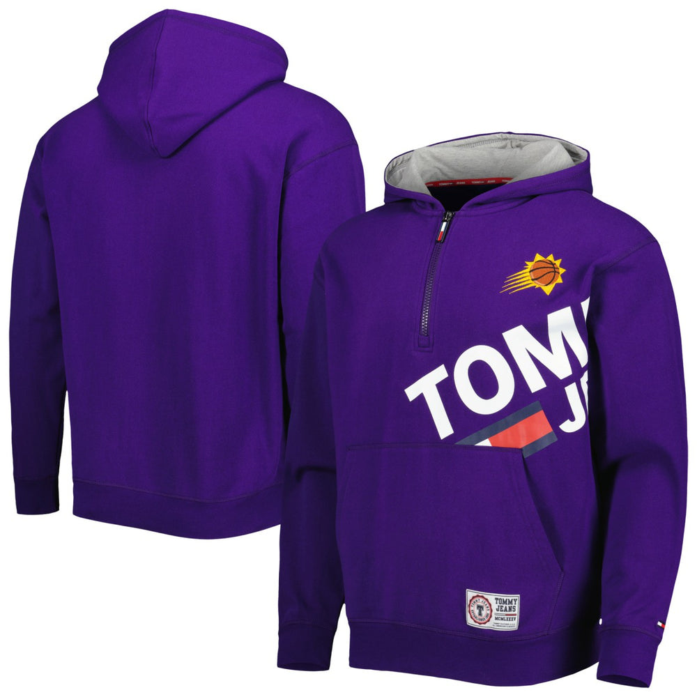 NBA - Phoenix Suns Tommy Jeans Bernard Half-Zip Hoodie - Purple