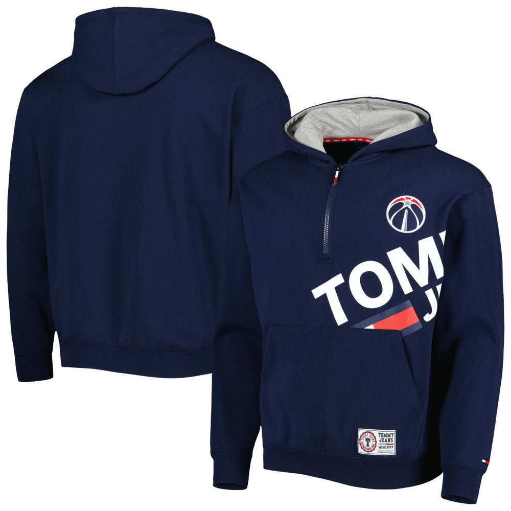 NBA - Washington Wizards Tommy Jeans Bernard Half-Zip Hoodie - Navy