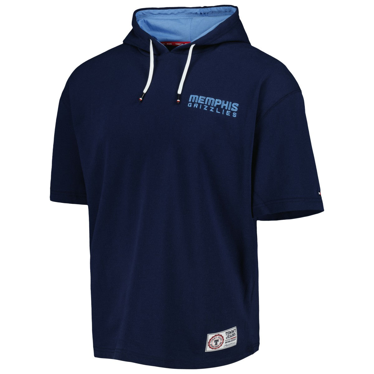 NBA - Memphis Grizzlies Tommy Jeans Matthew 2-In-1 T-Shirt & Hoodie Combo Set - Navy/White
