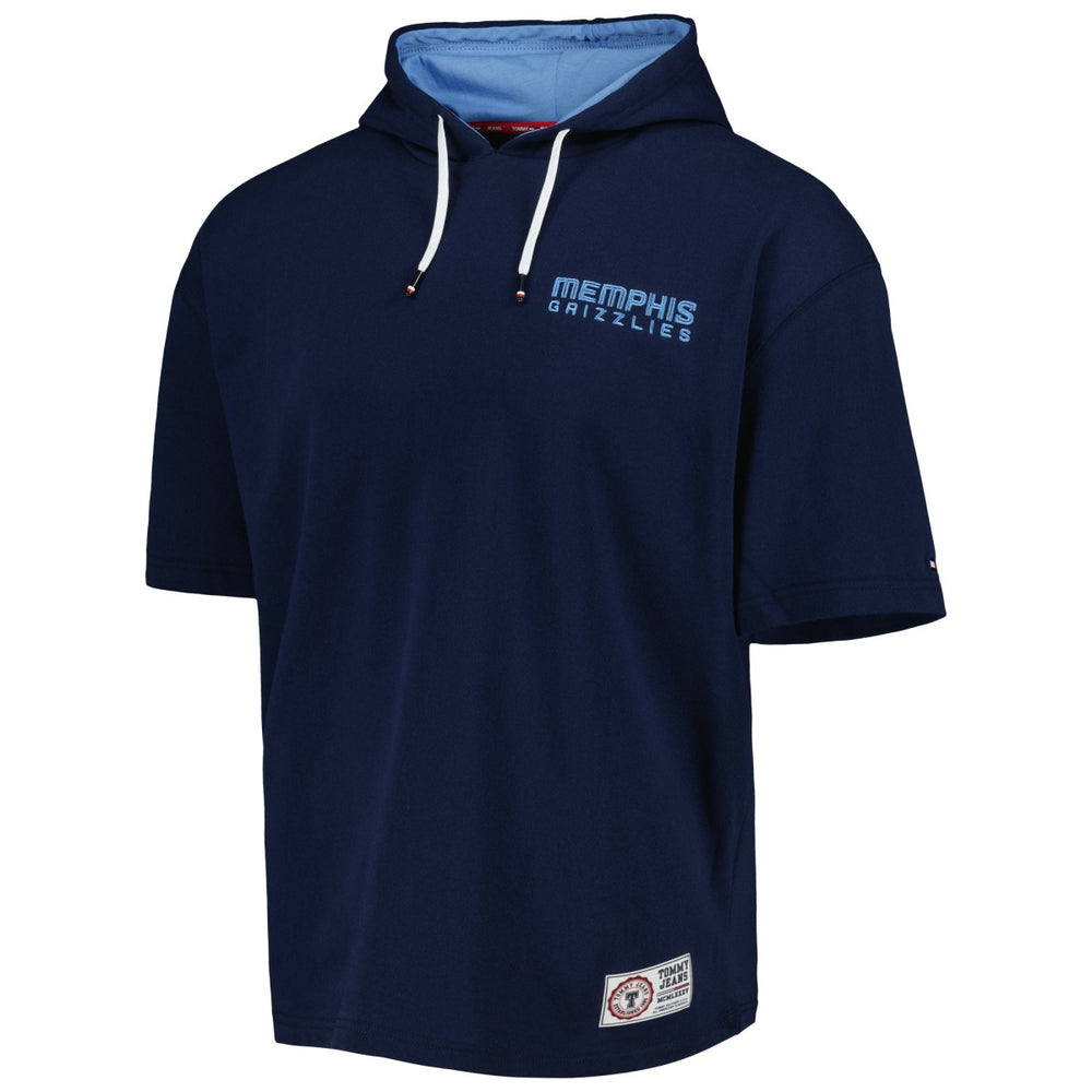 NBA - Memphis Grizzlies Tommy Jeans Matthew 2-In-1 T-Shirt & Hoodie Combo Set - Navy/White