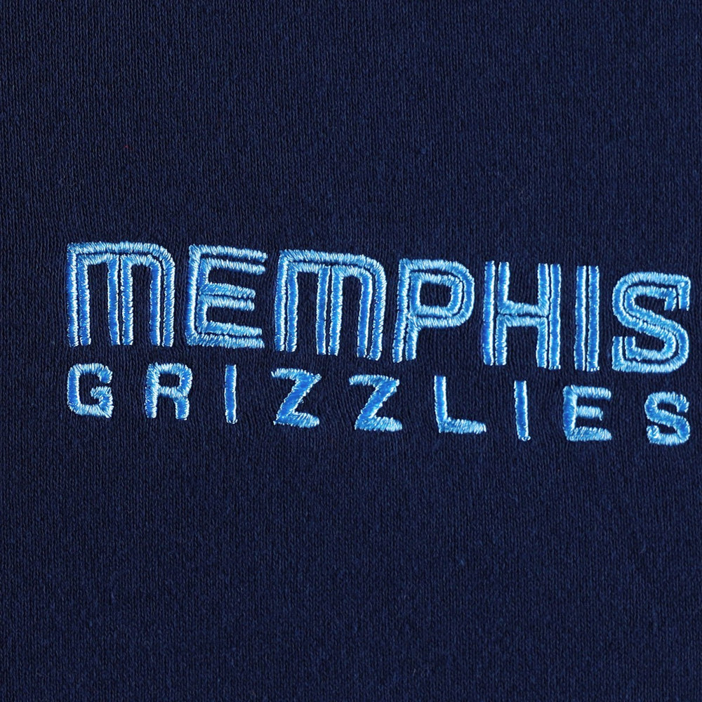 NBA - Memphis Grizzlies Tommy Jeans Matthew 2-In-1 T-Shirt & Hoodie Combo Set - Navy/White