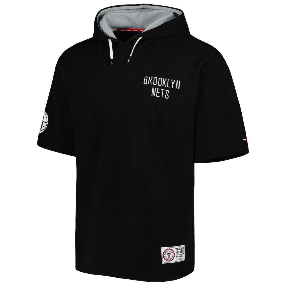 NBA - Brooklyn Nets Tommy Jeans Matthew 2-In-1 T-Shirt & Hoodie Combo Set - Black/White
