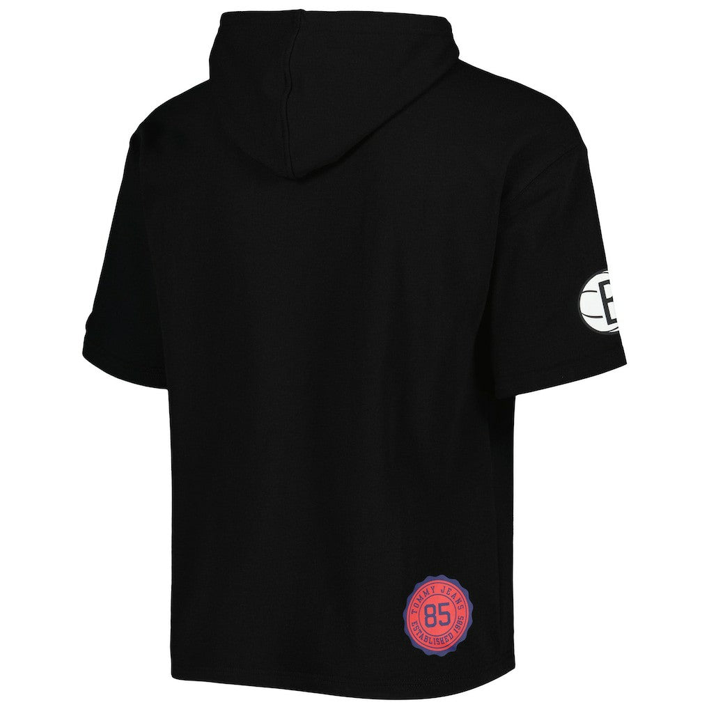NBA - Brooklyn Nets Tommy Jeans Matthew 2-In-1 T-Shirt & Hoodie Combo Set - Black/White