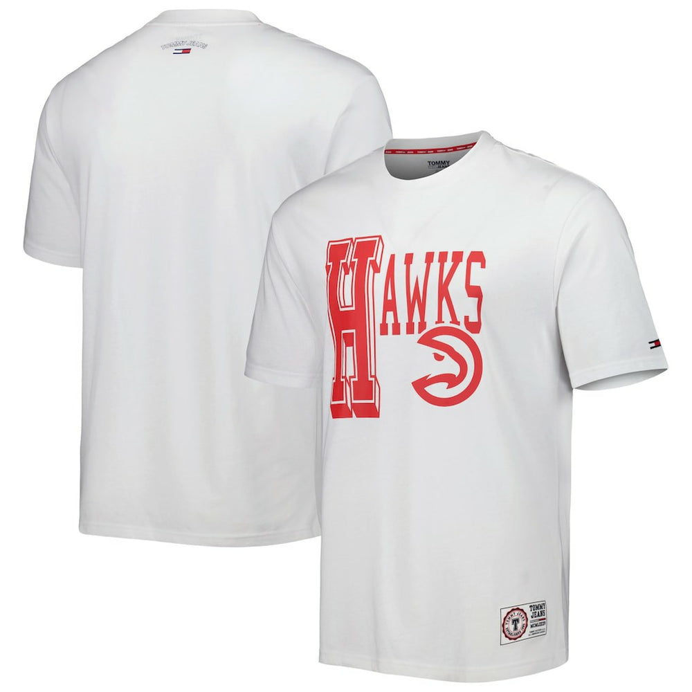 NBA - Atlanta Hawks Tommy Jeans Mel Varsity T-Shirt - White